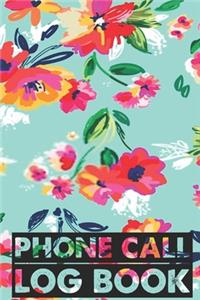Phone Call Log Book
