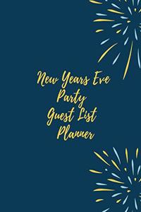 New Years Eve Party Guest List Planner