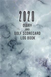 2020 Diary and Golf Scorecard Log Book