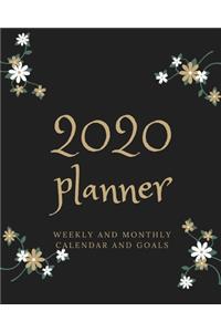 2020 Planner Weekly and Monthly Calendar and Goals