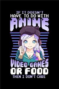 If It Doesn't Have To Do With Anime Video Games Or Food Then I Don't Care