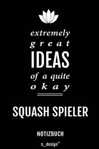 Notizbuch für Squash Spieler