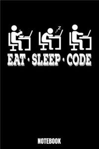 Eat Sleep Code Notebook