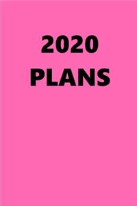 2020 Weekly Planner 2020 Plans Hot Pink Color 134 Pages