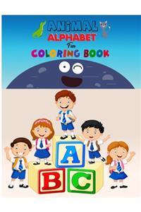 Animal Alphabet Fun Coloring Book