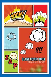 Blank Comic Book for Kids with Variety of Templates