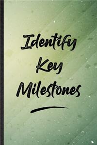 Identify Key Milestones