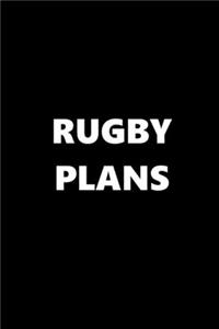 2020 Daily Planner Sports Theme Rugby Plans Black White 388 Pages