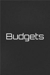 Budgets: A Budget Notebook Planner for Your Everyday Financial Needs