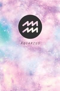 Zodiac Journal: Aquarius: Zodiac Journal Galaxy: Zodiac Notebook Journal