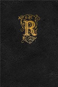 Old English Monogram Journal - Letter R