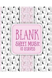 Blank Sheet Music - 10 Staves