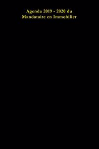 Agenda du Mandataire en Immobilier 2019 - 2020 IAD