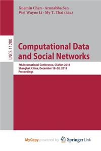 Computational Data and Social Networks