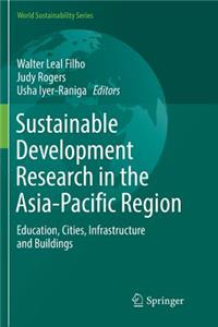 Sustainable Development Research in the Asia-Pacific Region