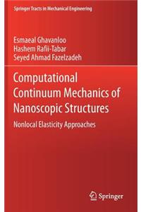 Computational Continuum Mechanics of Nanoscopic Structures