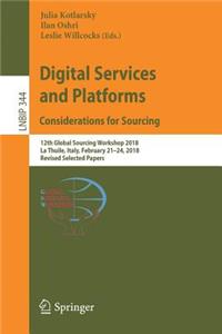 Digital Services and Platforms. Considerations for Sourcing