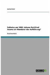 Fußreise um 1800