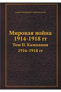 Mirovaya Vojna 1914-1918 Gg Tom II. Kampaniya 1916-1918 Gg