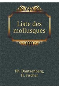 Liste Des Mollusques