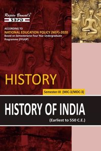NEP History of India Earliest to 550 C.E. 3rd Semester MIC & MDC-3 Syllabus based on Semesterwise FYUGP