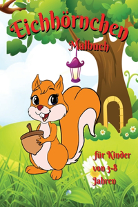 Eichhörnchen-Malbuch für Kinder