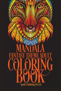 Mandala Fantasy Theme Adult Coloring Book