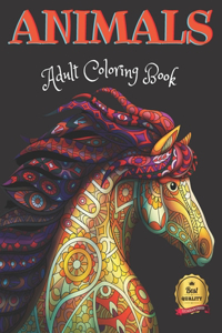 Animals - Adult Coloring Book