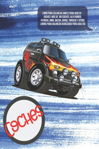 Libro para colorear simple para adulto - Coches. Más de 100 coches