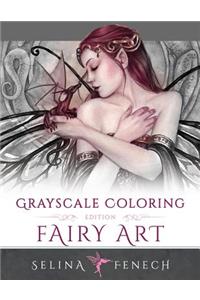 Fairy Art - Grayscale Coloring Edition