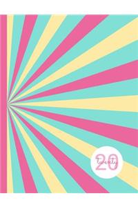 2020 Weekly Planner - Dot Grid - Raspberry Burst