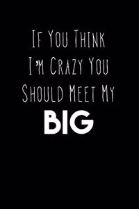 If You Think I'm Crazy You Should Meet My Big
