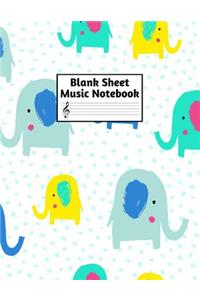 Blank Sheet Music Notebook