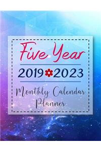 2019-2023 Five Year Monthly Calendar Planner