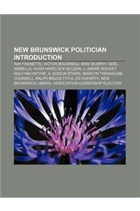 New Brunswick Politician Introduction