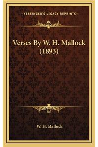 Verses by W. H. Mallock (1893)