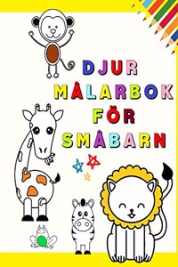 Djur Målarbok för Småbarn