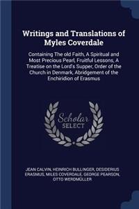 Writings and Translations of Myles Coverdale