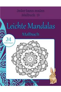 Leichte Mandalas Malbuch