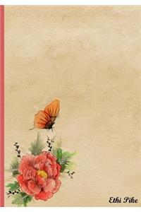 Ethi Pike - Butterfly Notebook / Journal / Extended Lines / Soft Matte Cover
