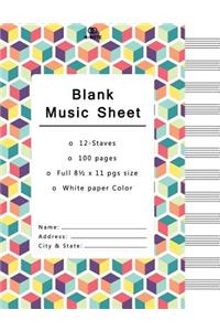 Blank Music Sheet