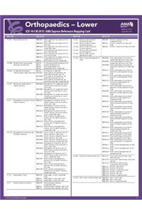 ICD-10 Mappings 2015 Express Reference Coding Card: Orthopaedics - Lower