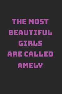 Amely Girl Woman Notebook