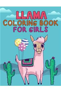 LLama Coloring Book For Girls