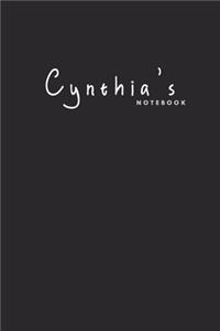 Cynthia's notebook