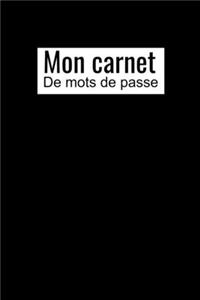 Mon carnet de mots de passe