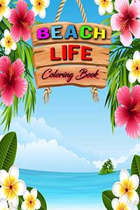 Beach Life Coloring Book