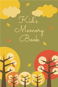 Kid's Memory Book, A Journal to Cherish All of Your Memories, Memory Log Book for Children, 6x9, 120 pages