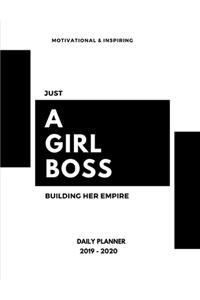 Planner July 2019- June 2020 Monthly Weekly Daily Calendar - Just A Girl Boss