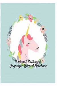 Personal Password Organizer Record Notebook
